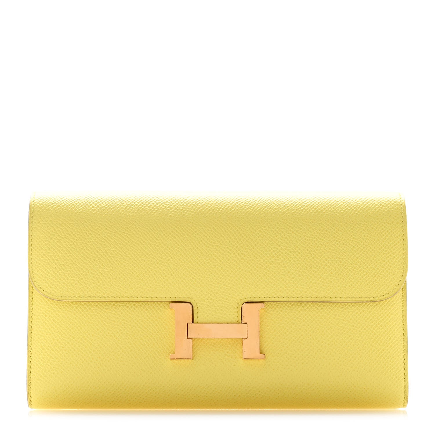 Hermes Epsom Constance Long Wallet Lime 1 of 16