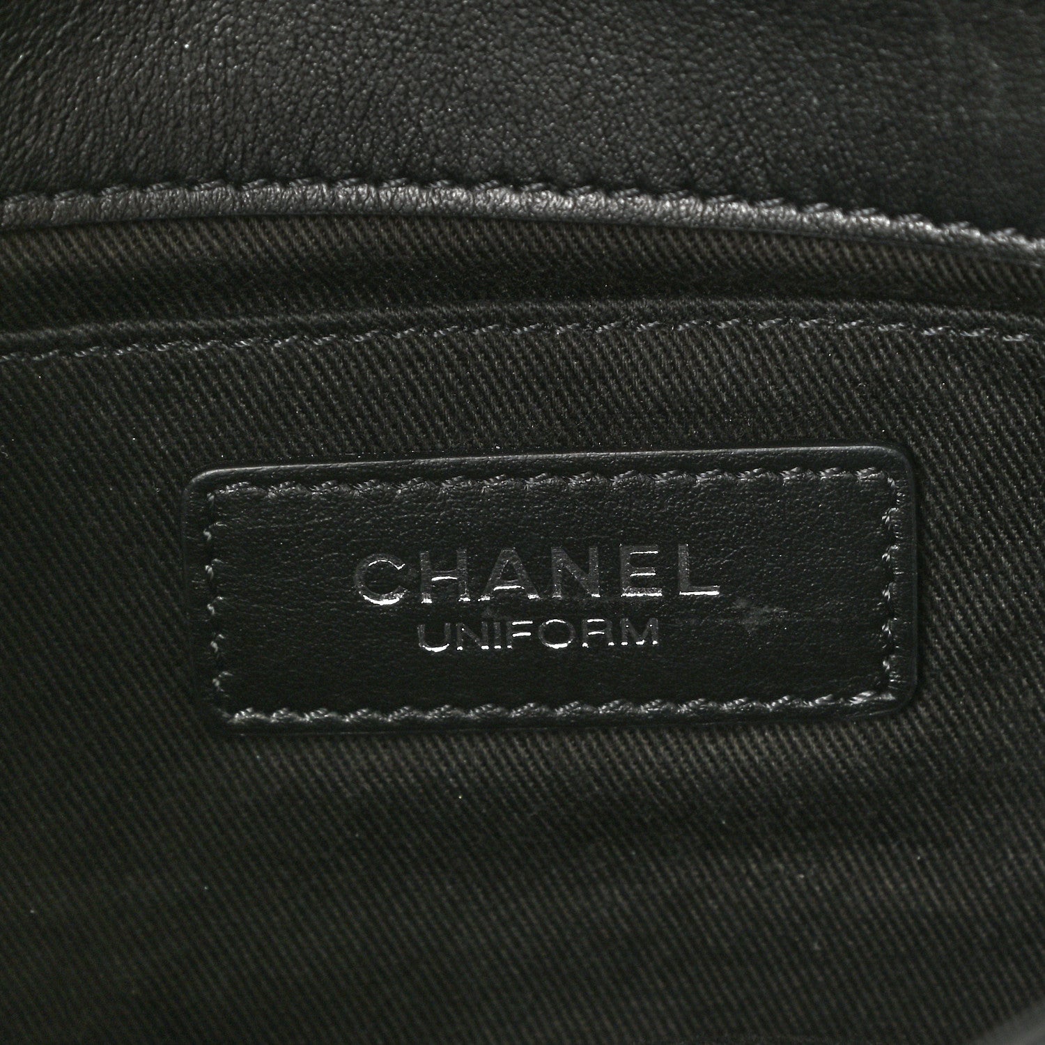 Chanel Calfskin Quilted CC Uniform Flap Belt Bag Black 6 of 11