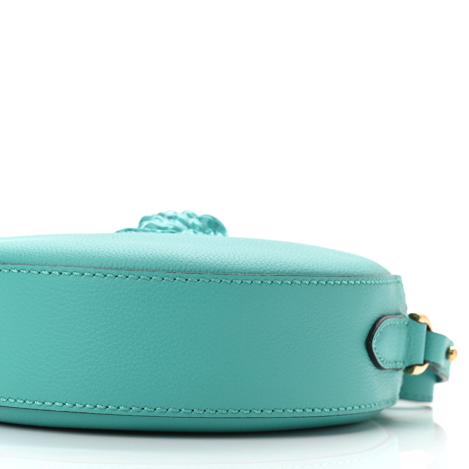 Versace Calfskin La Medusa Round Camera Bag Turquoise 8 of 8