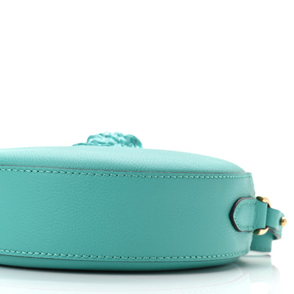 Versace Calfskin La Medusa Round Camera Bag Turquoise 8 of 8