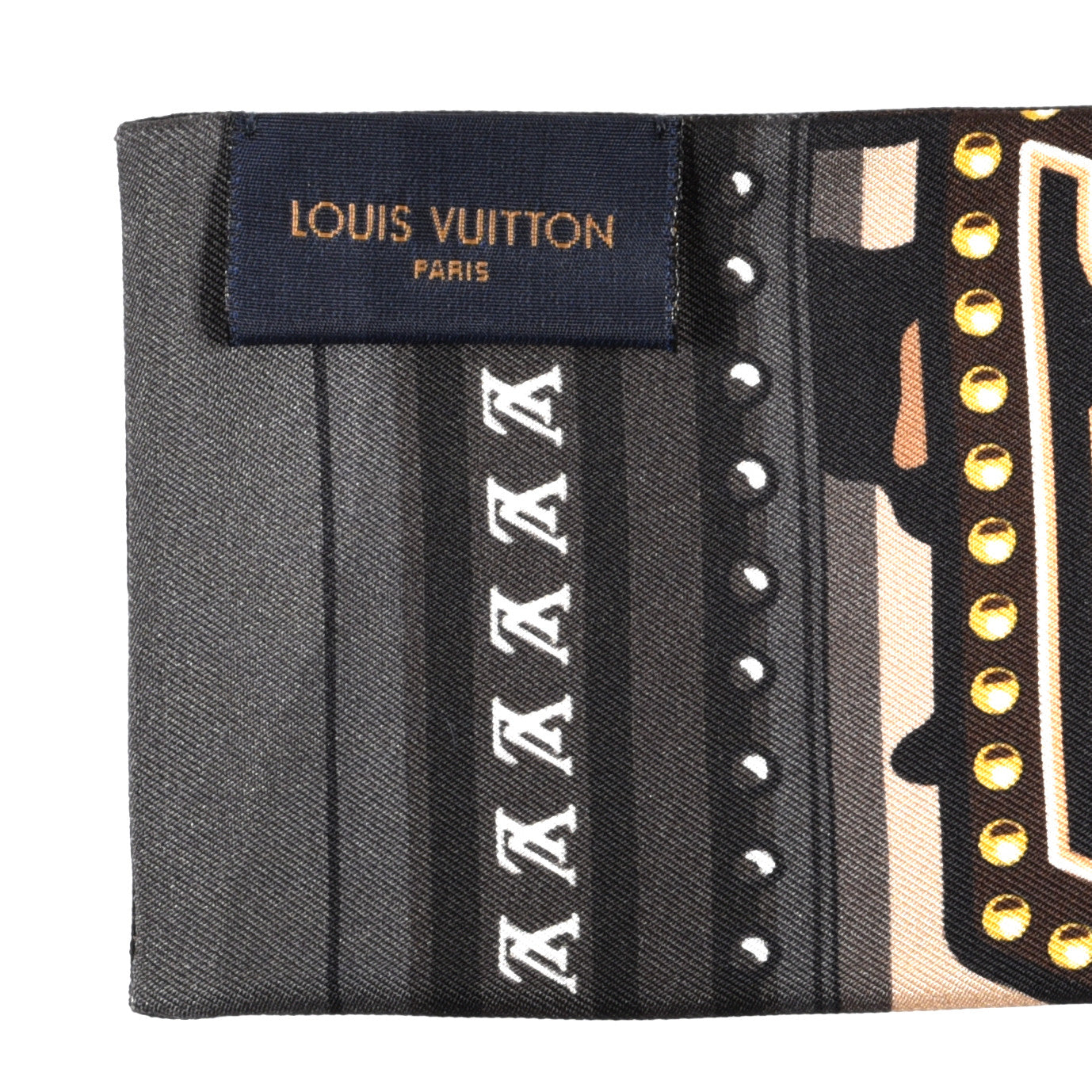 Silk Monogram LV World Bandeau Brown