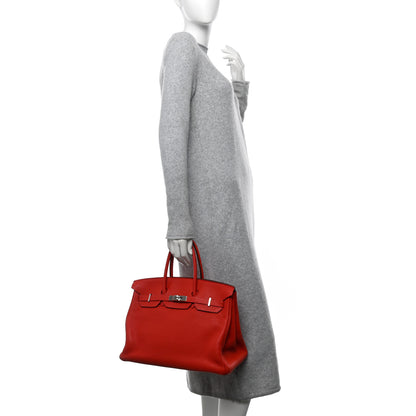 Hermes Togo Birkin 35 Rouge Casaque 2 of 12