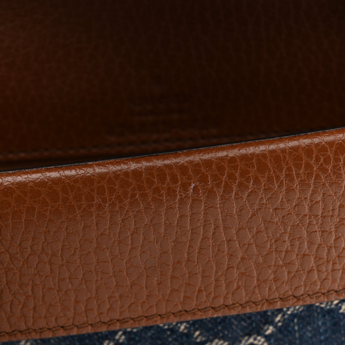 New Denim GG Monogram Dollar Calfskin Enamel Super Mini Dionysus Shoulder Bag Blue Tea Cuir Epilog Electric Blue