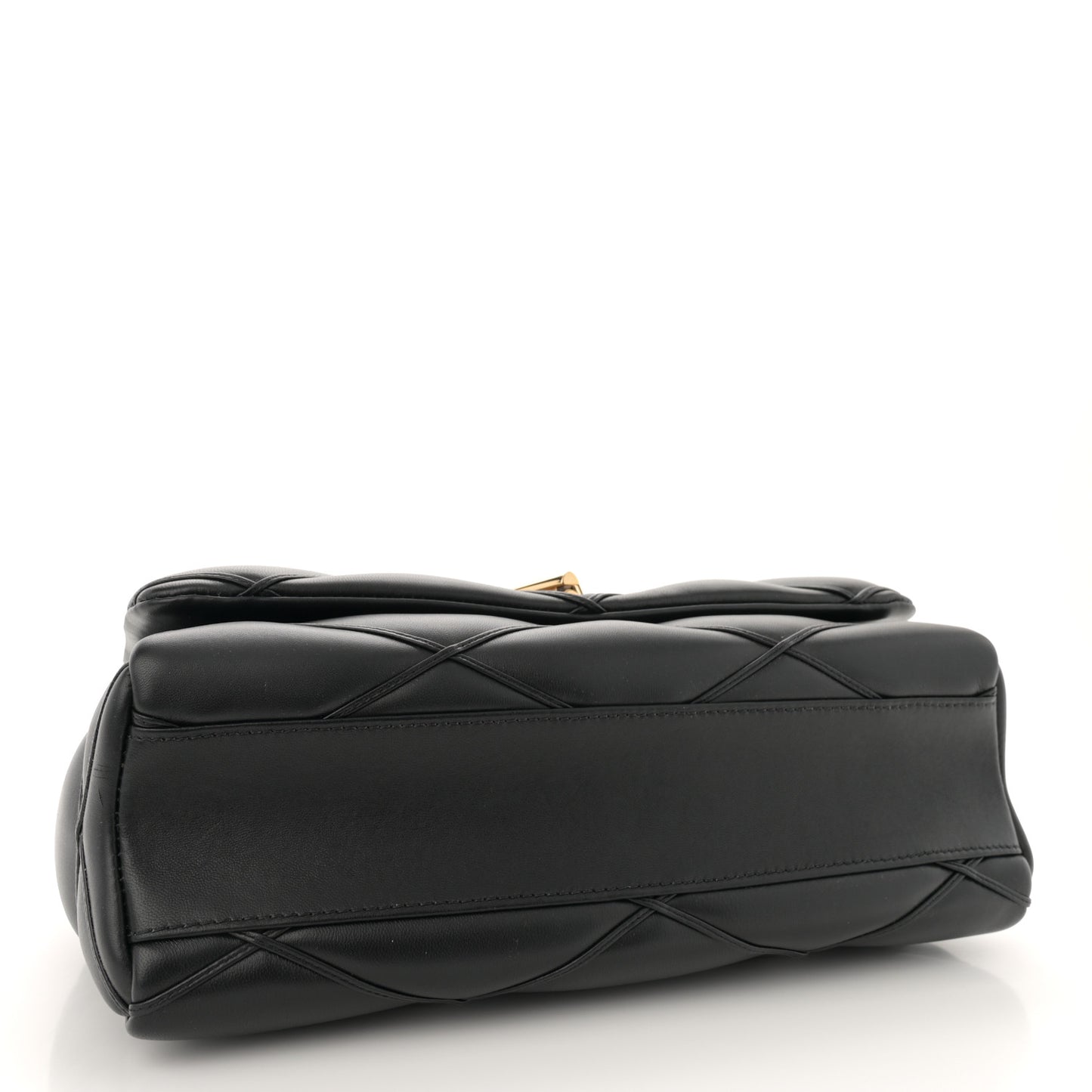 Lambskin Malletage Top Handle GO-14 GM Black