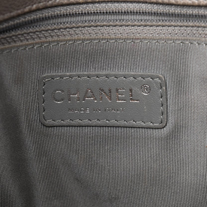 Chanel Caviar Quilted Medium French Riviera Flap Light Grey 6 of 19