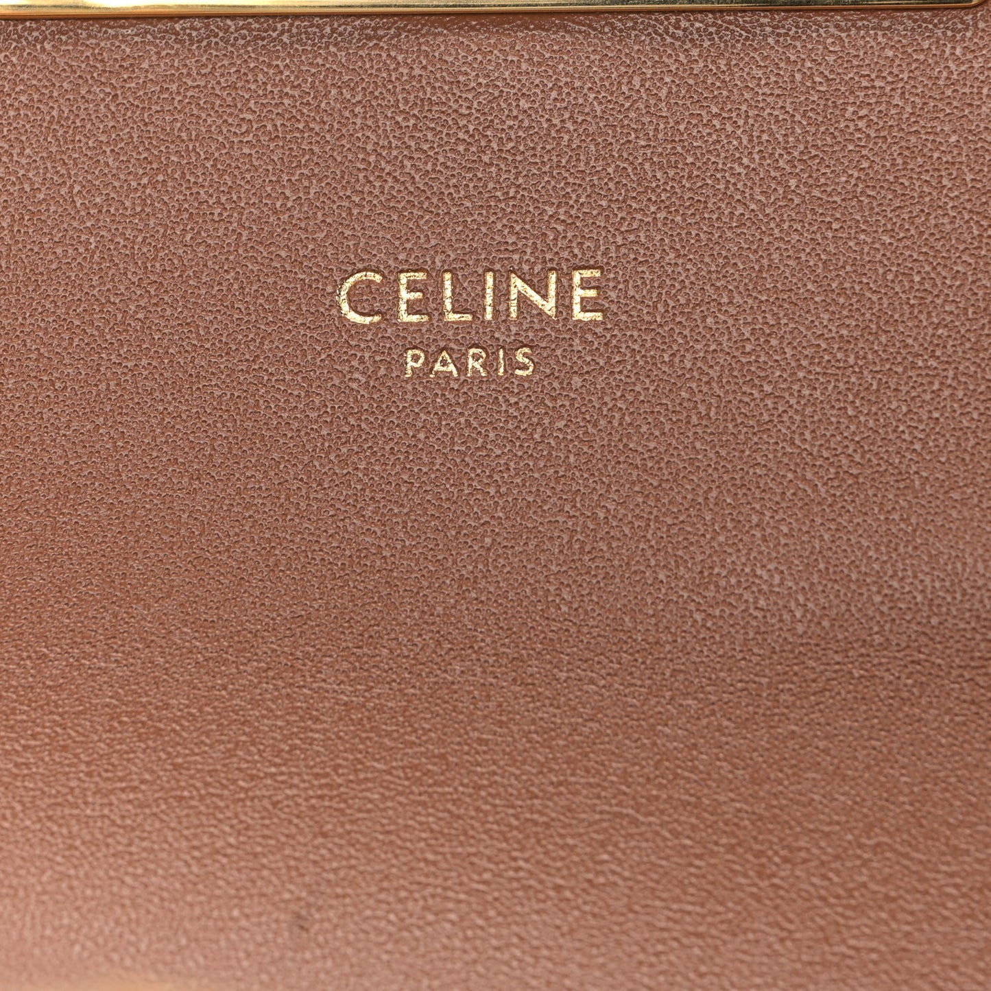Calfskin Triomphe Fluffy Shearling Bag Beige