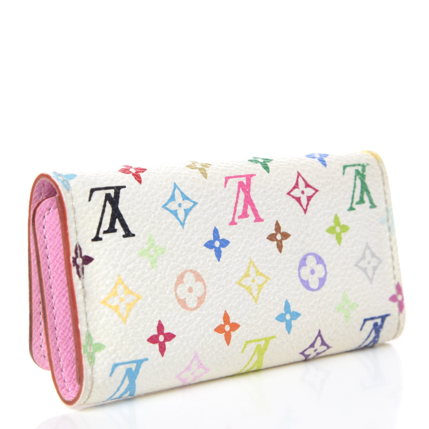 Monogram Multicolor Multicles 4 Key Holder White Litchi