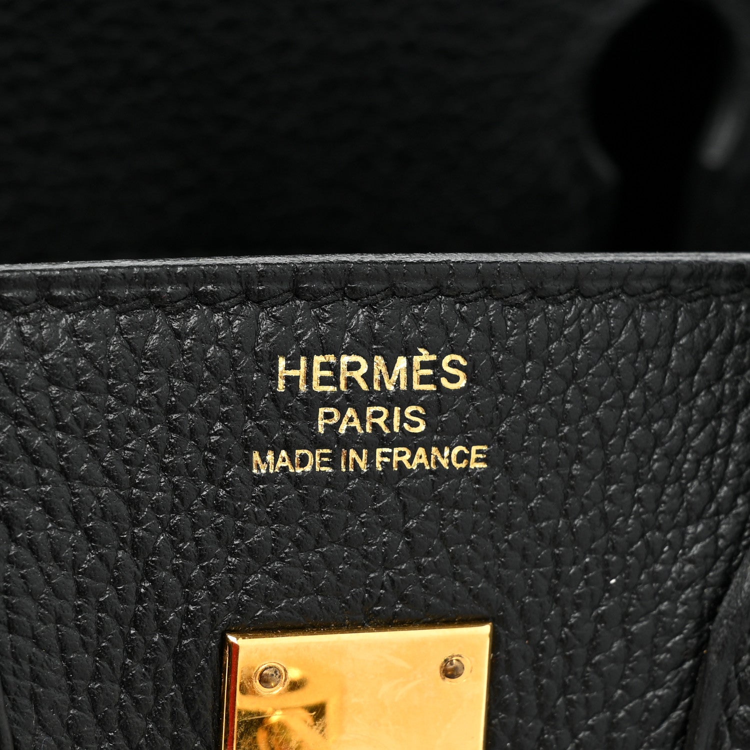 Hermes Togo Birkin 25 Black 6 of 15