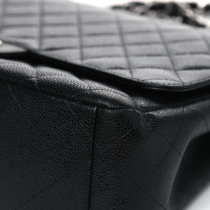 Chanel Caviar Quilted Maxi Double Flap Black 6 of 8