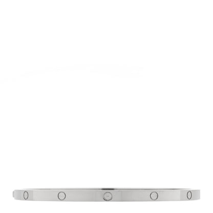 Cartier 18K White Gold Small LOVE Bracelet 18 2 of 7