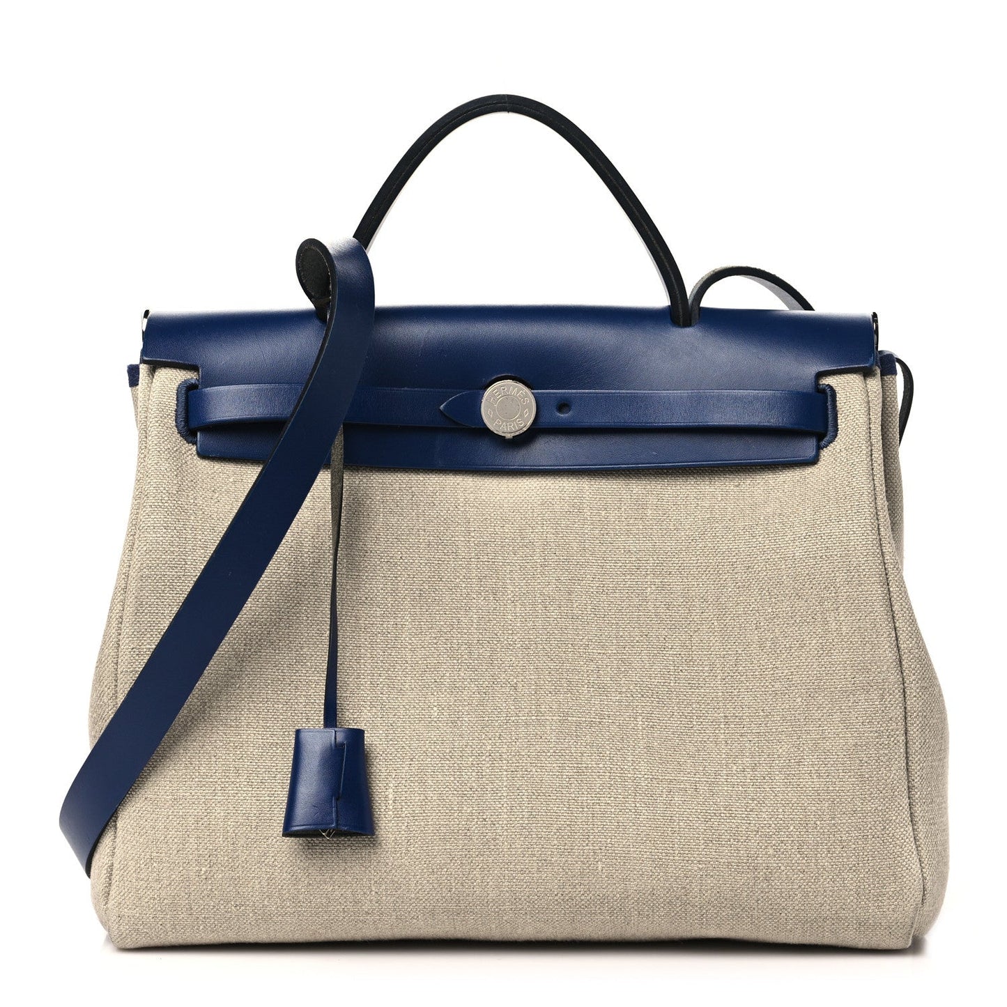 Military Toile Vache Hunter Herbag Zip Retourne 31 PM Bleu De France Ecru