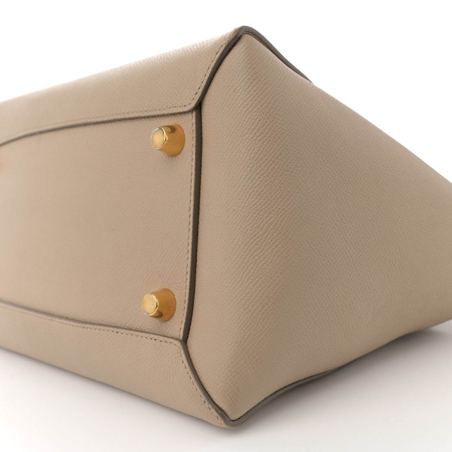 Grained Calfskin Mini Belt Bag Light Taupe