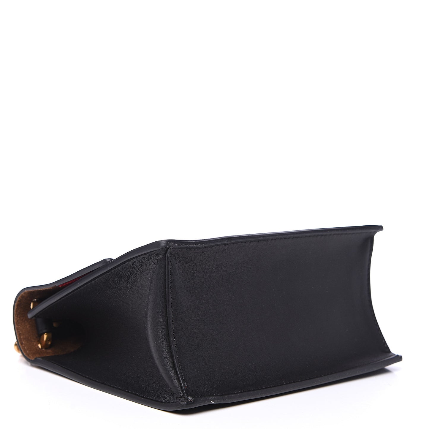 Vitello Grace Matte Small Kan U Shoulder Bag Black