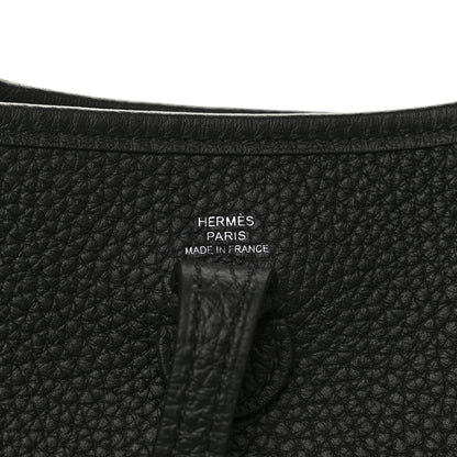 Hermes Taurillon Clemence Evelyne TPM Black 6 of 8