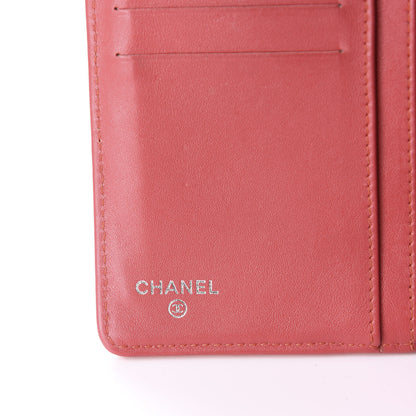 Chanel Patent Calfskin Quilted Yen Wallet Dark Pink 7 of 10