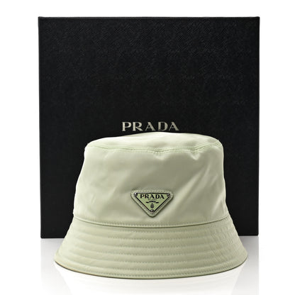 Prada Re-Nylon Metal Triangle Logo Womens Bucket Hat L Acqua 10 of 10