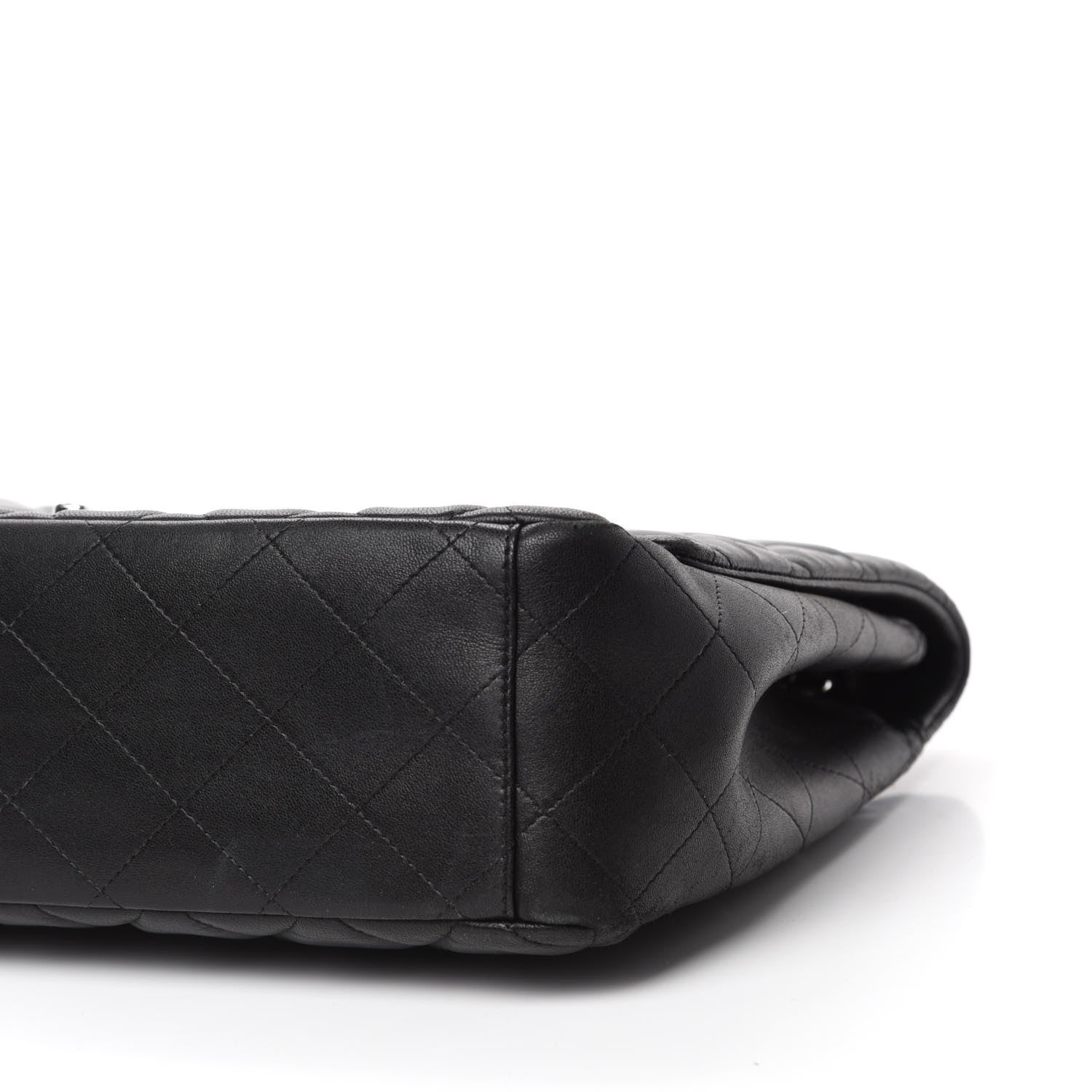 Chanel Lambskin Quilted Maxi Single Flap Black 7 of 13