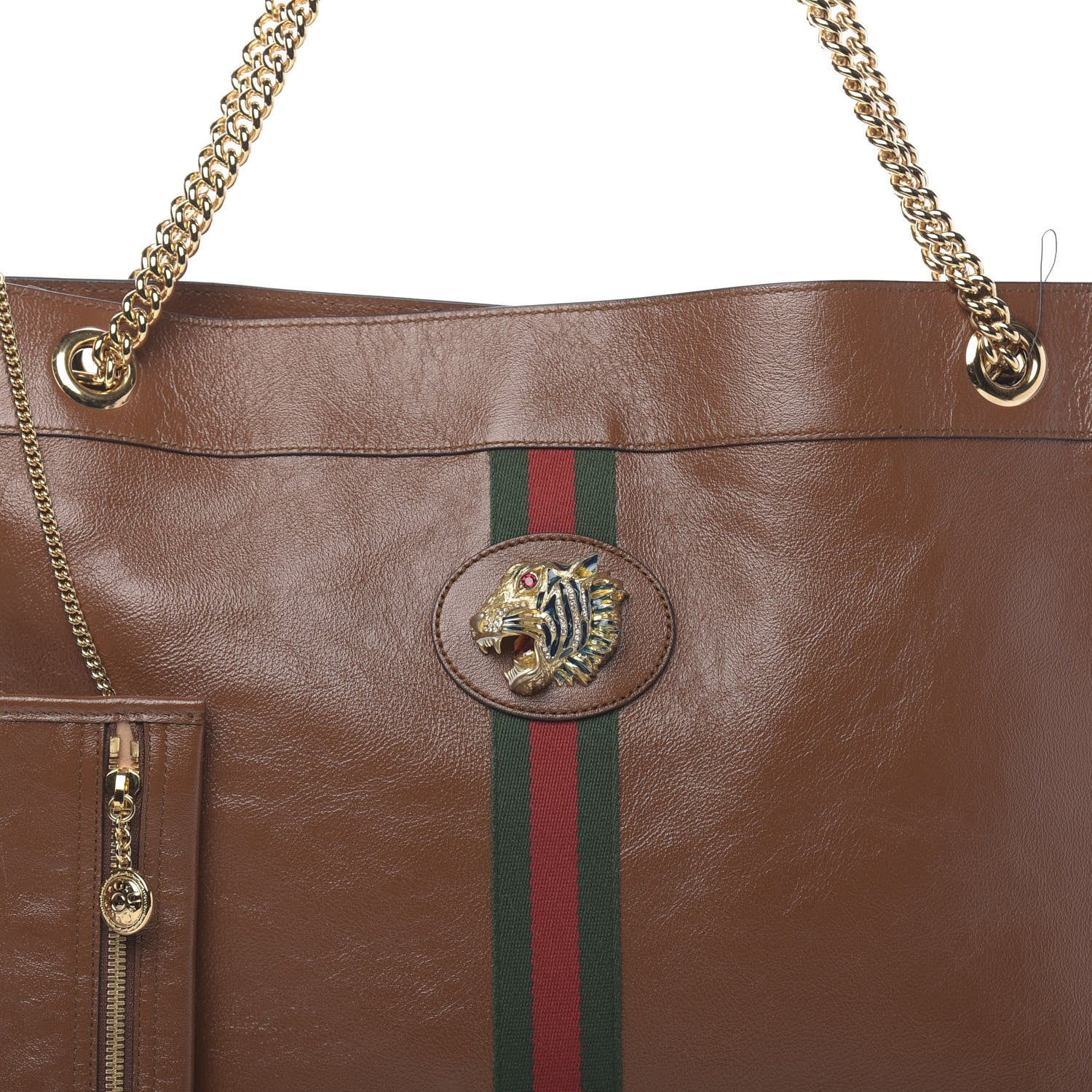 Gucci Calfskin Large Rajah Chain Tote Cuir 10 of 10