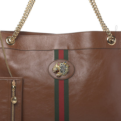 Gucci Calfskin Large Rajah Chain Tote Cuir 10 of 10