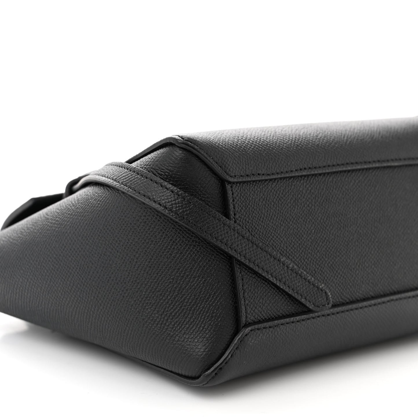 Grained Calfskin Nano Belt Bag Black