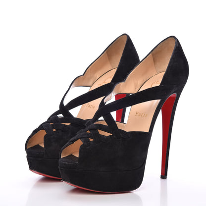 Christian Louboutin Suede Lady Corset 150 Pumps 39 Black 3 of 9