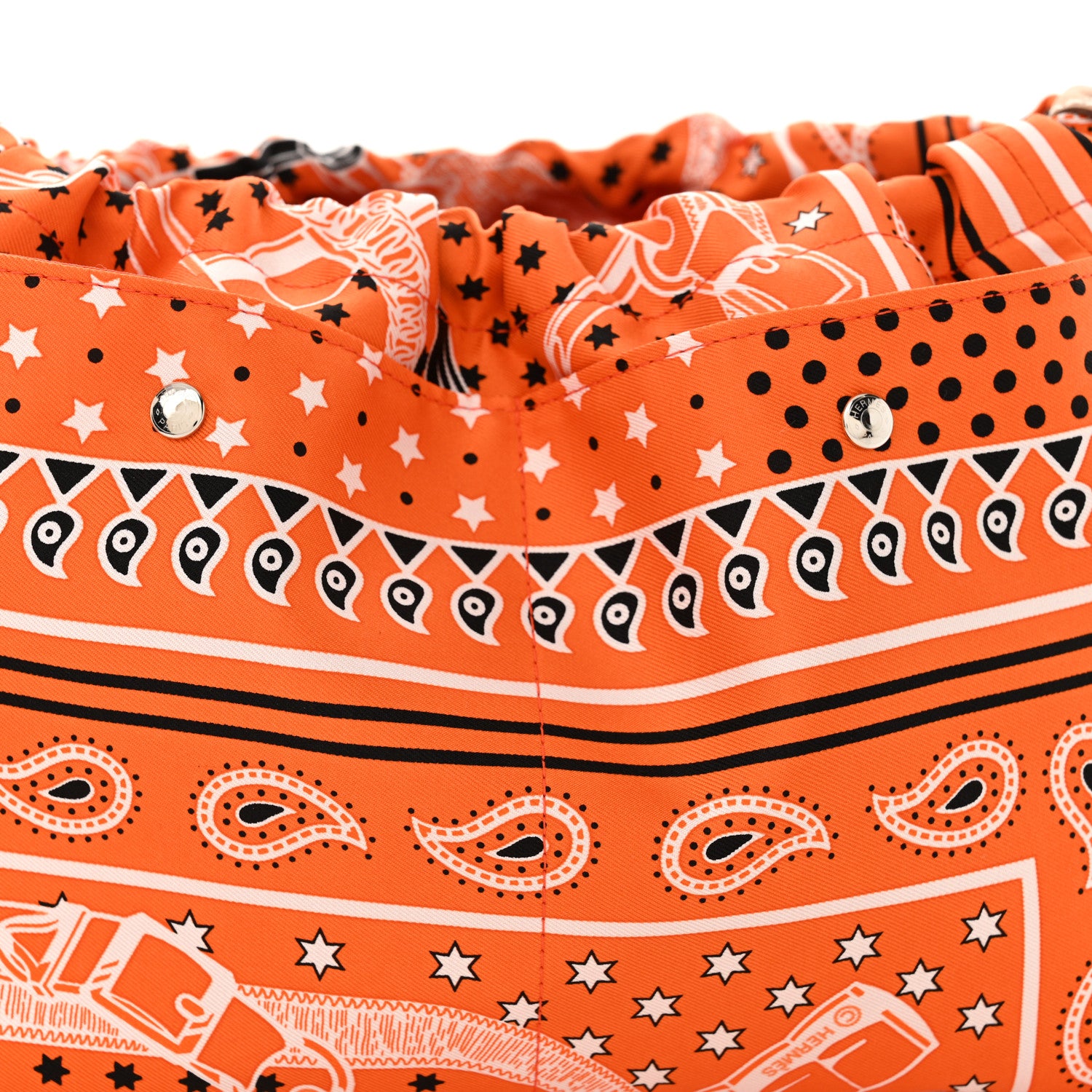Hermes Barenia Silk Eperons d'Or Fourbi 25 MM Pouch Orange Fauve 8 of 11