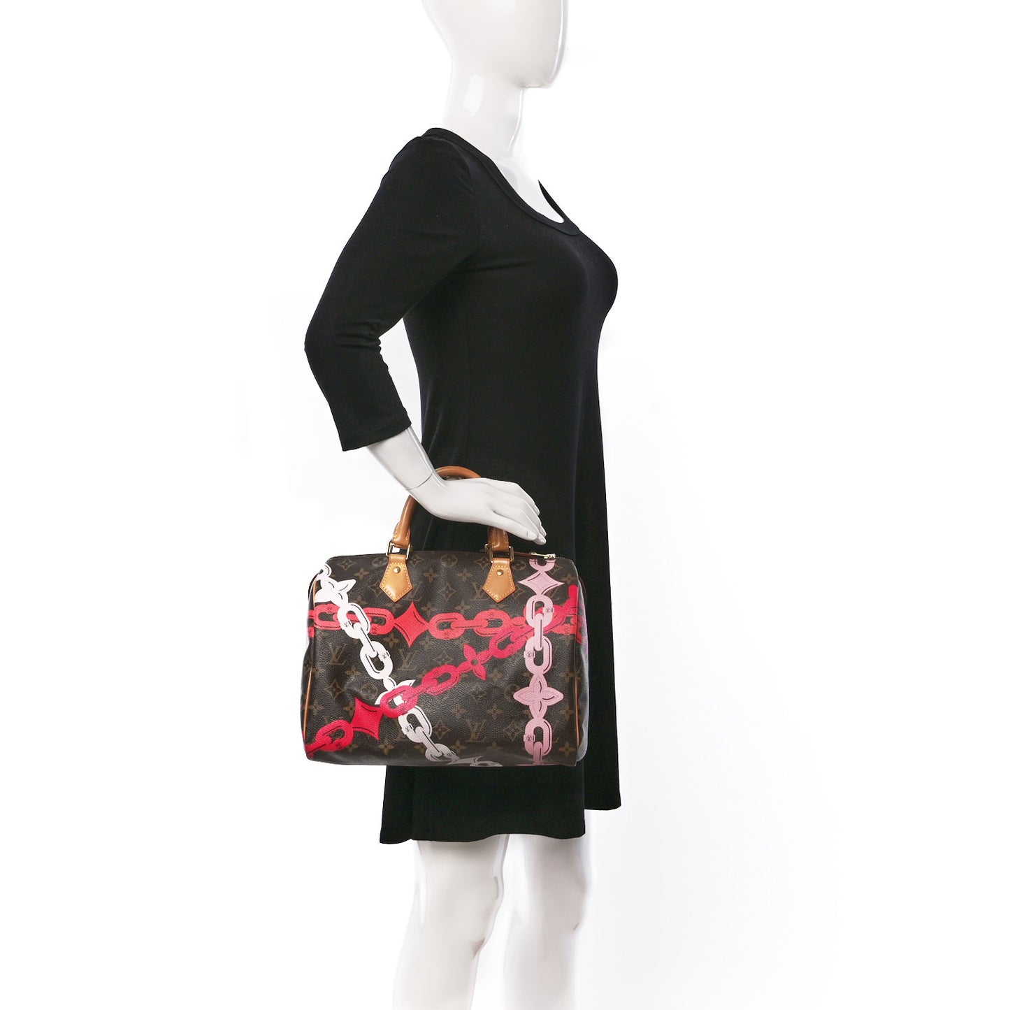 Monogram Bay Speedy 30 Rose Ballerine Poppy