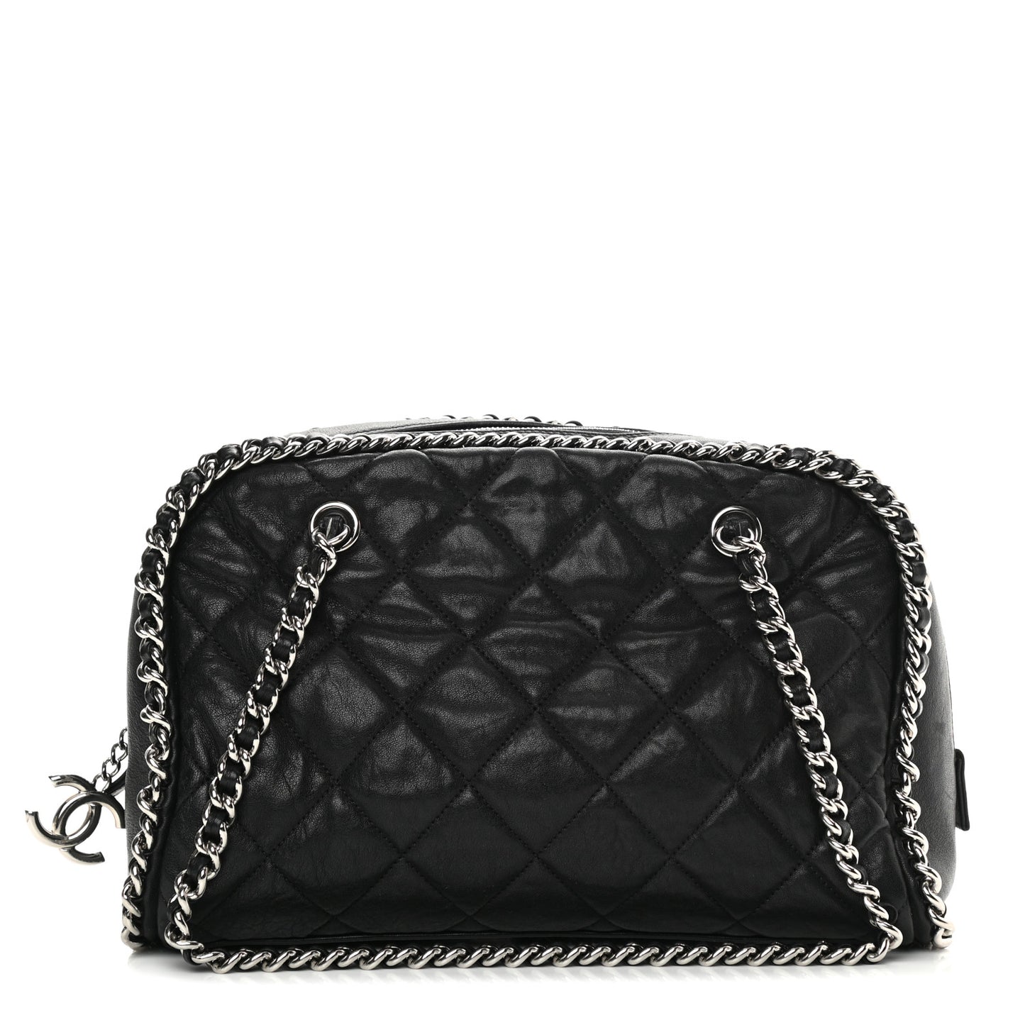 Calfskin Chain Around Bowler Black