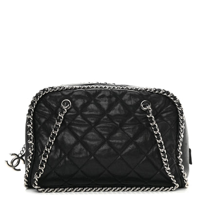 Chanel Calfskin Chain Around Bowler Black 1 of 20