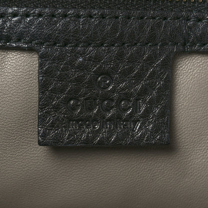 Gucci Pebbled Calfskin Lady Tassel Top Handle Bag Black 6 of 10