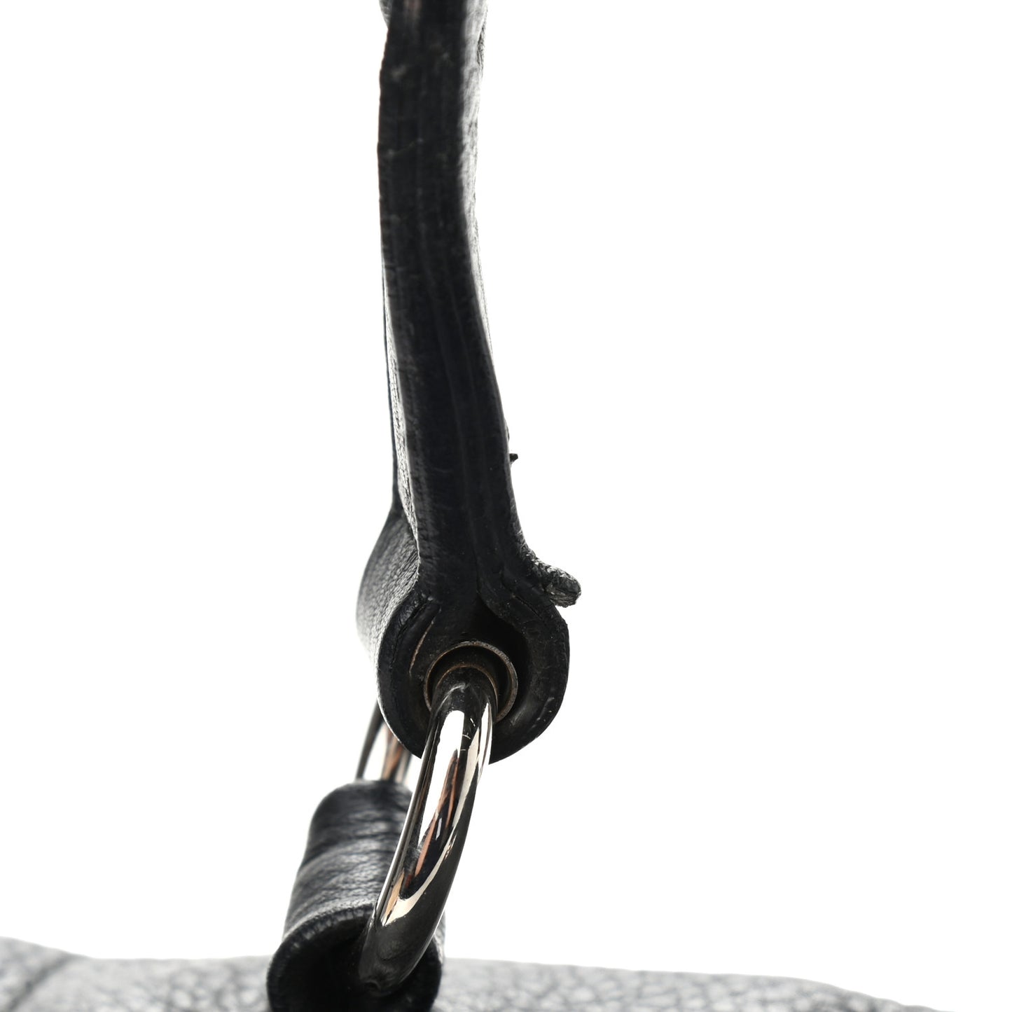 Calfskin Canvas Medium Muse Two Black
