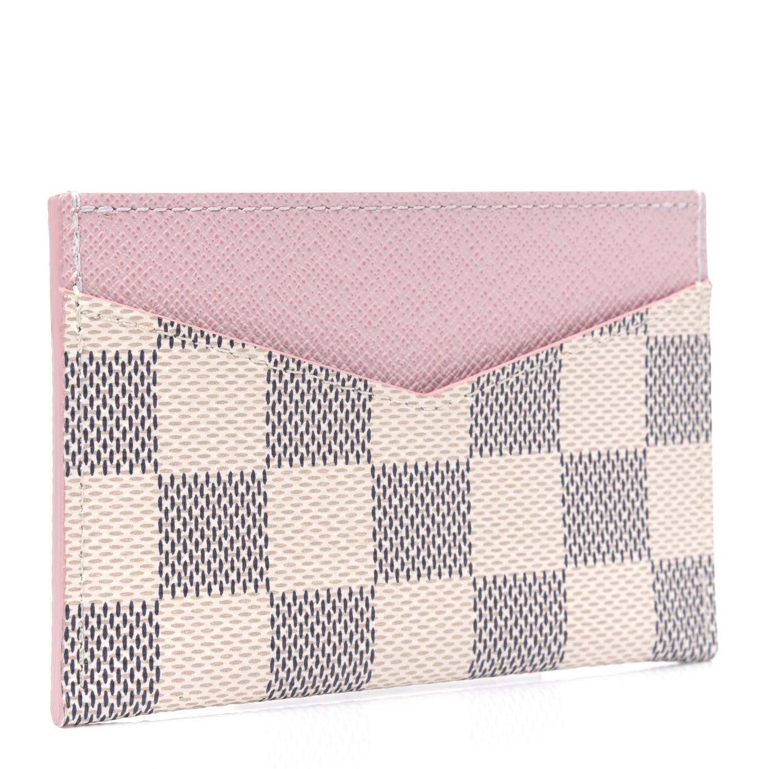 Louis Vuitton Damier Azur Daily Card Holder Rose Ballerine 2 of 4