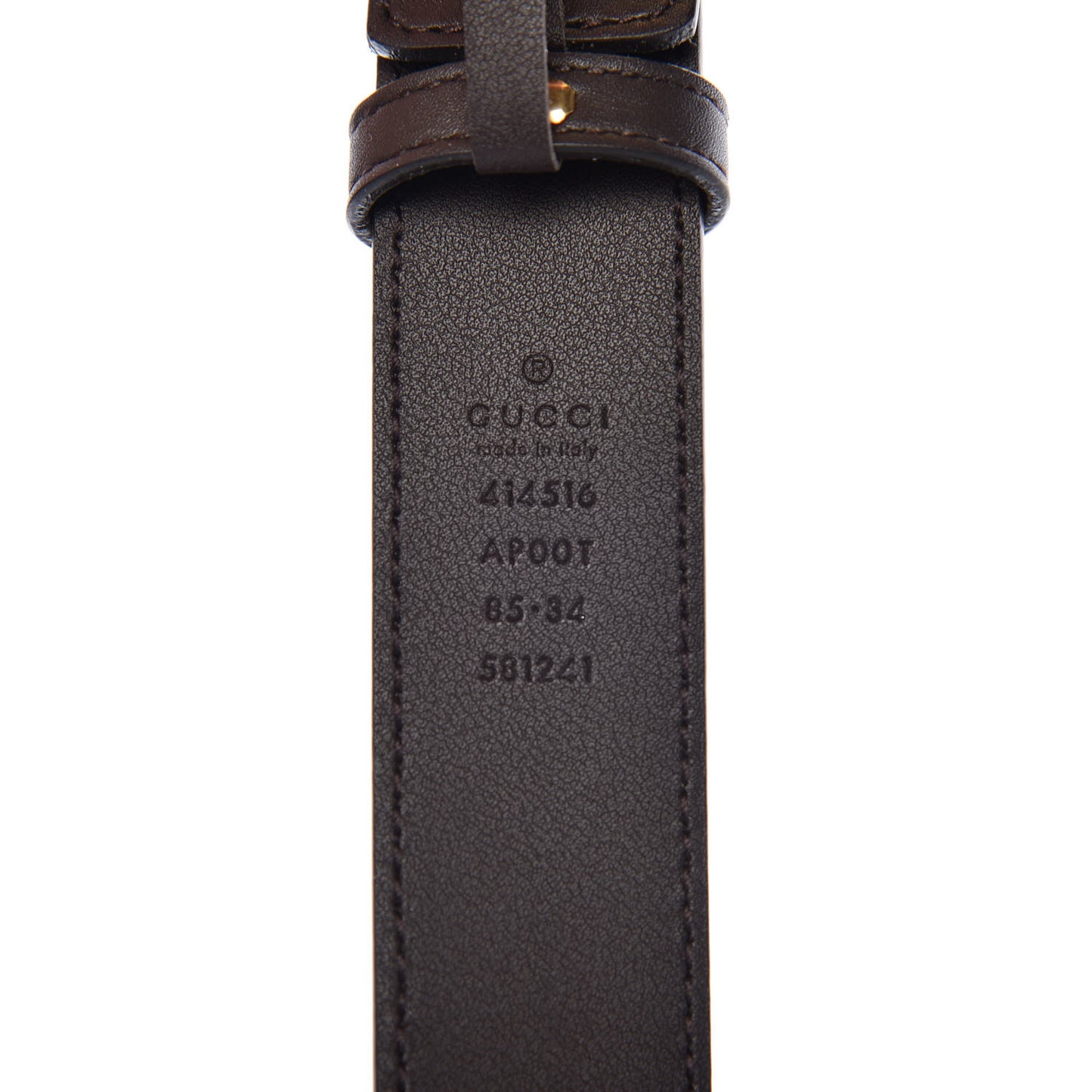 Moon Calfskin Double G 30mm Belt 85 34 Dark Cocoa