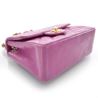 Chanel Lambskin Quilted Mini Flap Pink 4 of 9