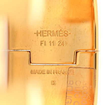Hermes Enamel Wide Clic Clac H Bracelet PM Rouge Amarante 4 of 5