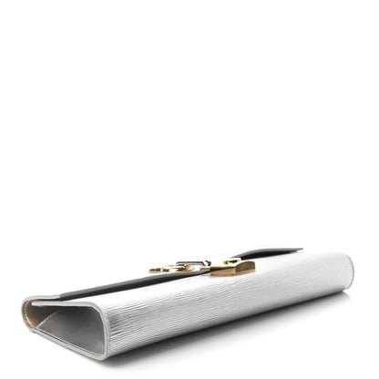 Louis Vuitton Epi Blade Clutch Silver 4 of 6