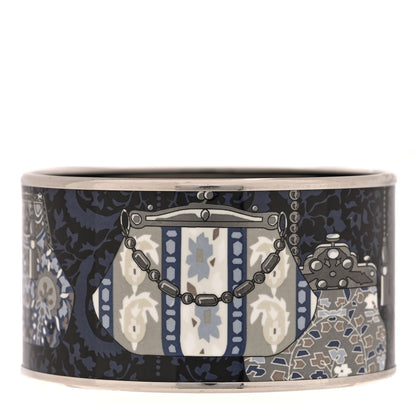 Hermes Enamel Printed Cachemire de Tamara Extra Wide Bracelet 70 1 of 4