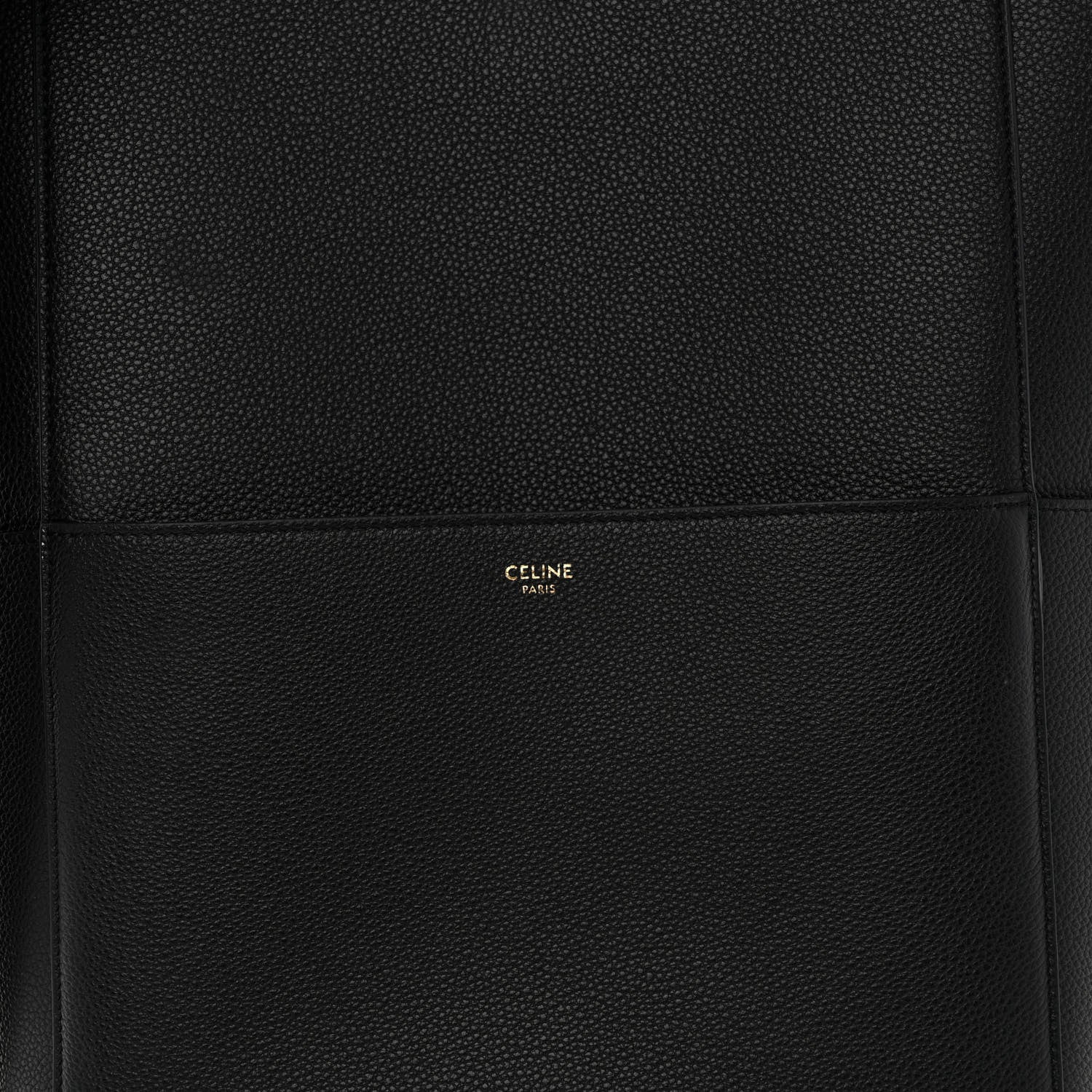 Celine Soft Grained Calfskin Sangle Bucket Bag Black 7 of 9