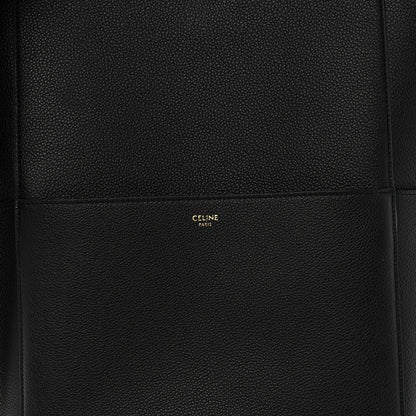 Celine Soft Grained Calfskin Sangle Bucket Bag Black 7 of 9