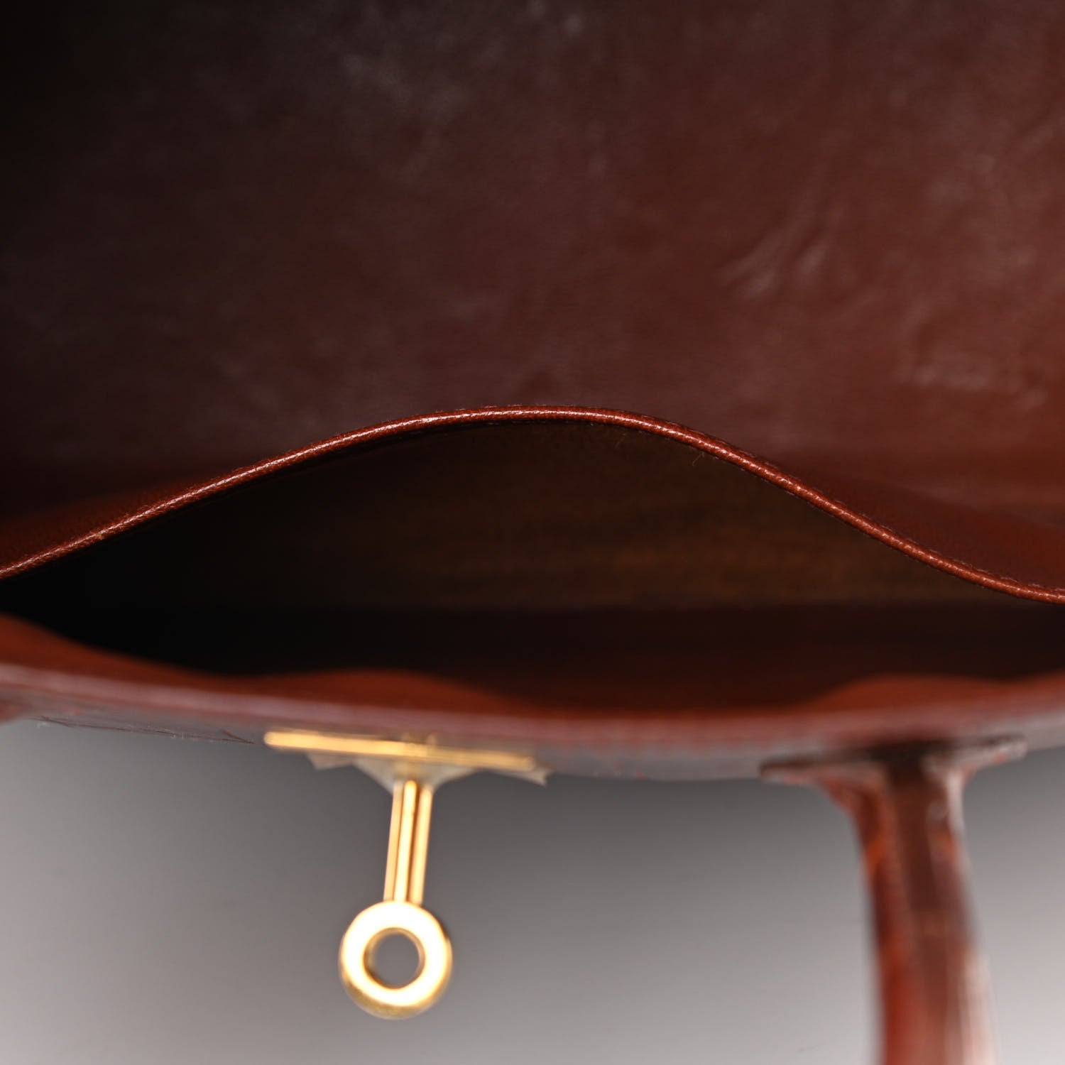 Hermes Shiny Alligator Birkin 35 Miel 11 of 14