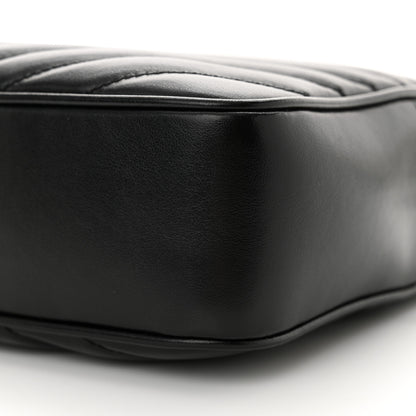 Saint Laurent Calfskin Matelasse Monogram Lou Camera Bag Black 10 of 12