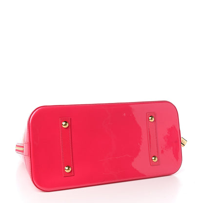 Louis Vuitton Vernis Roses Alma MM Rose Pop 3 of 9