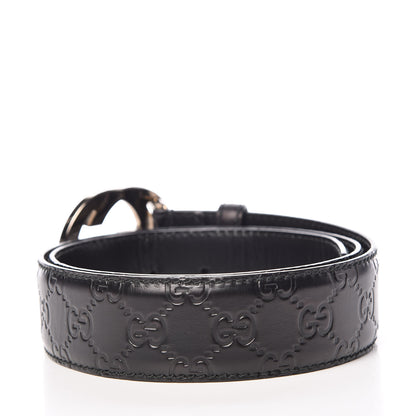 Gucci Guccissima Interlocking G Belt 90 36 Black 3 of 8