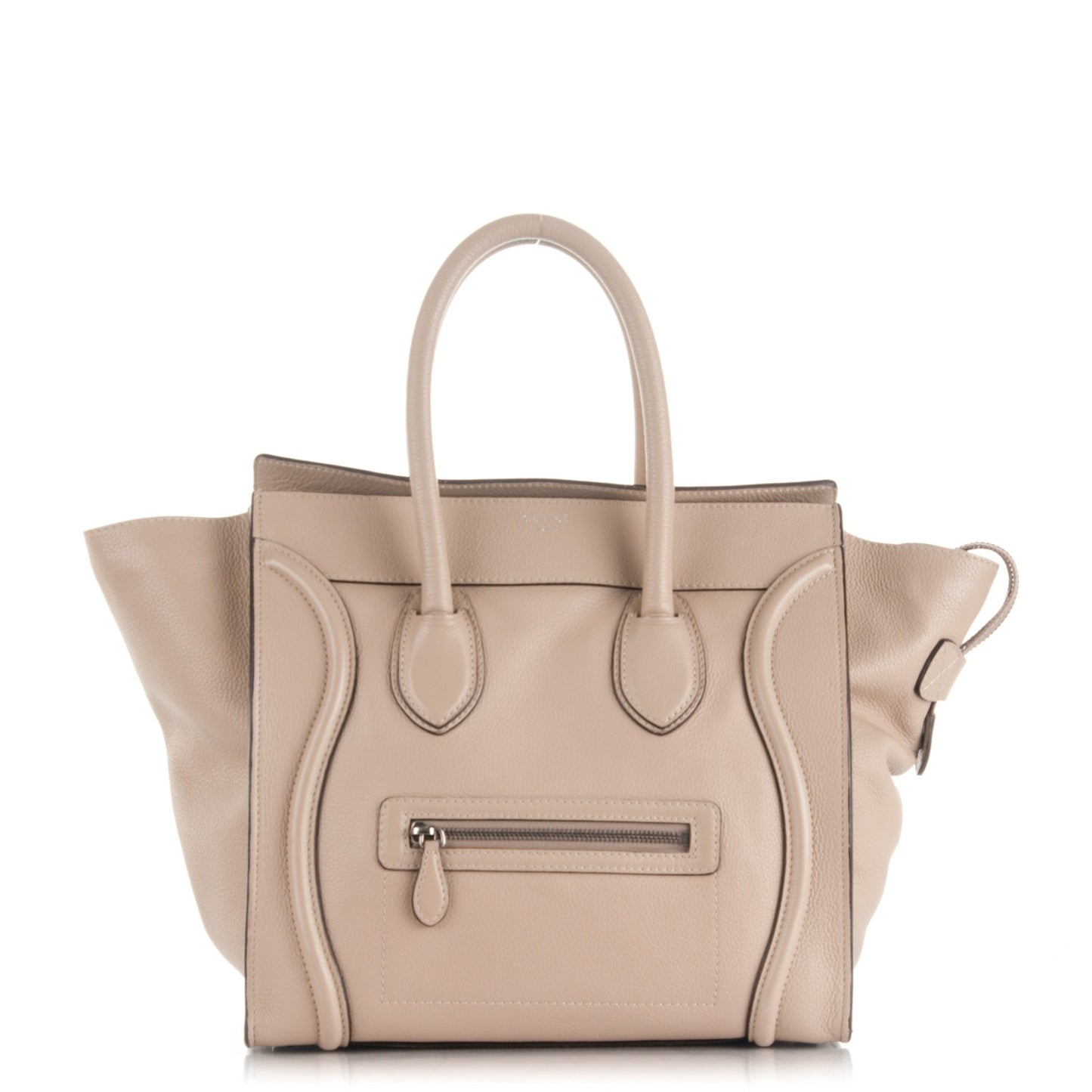 Drummed Calfskin Mini Luggage Dune