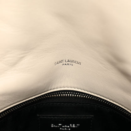 Saint Laurent Lambskin Quilted Small Loulou Puffer Monogram Chain Satchel Crema Soft 8 of 10