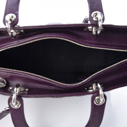 Christian Dior Lambskin Cannage Large Lady Dior Purple 21 of 34