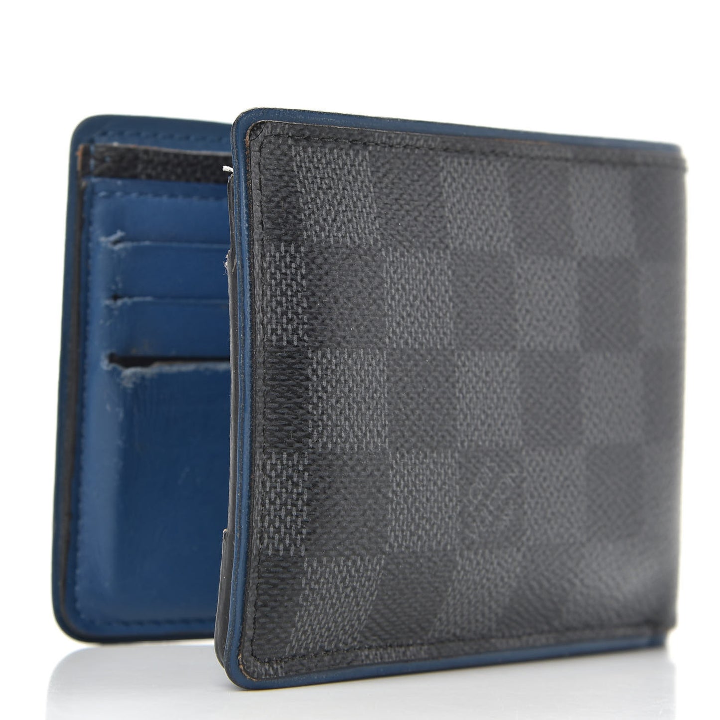 Damier Graphite Multiple Wallet Blue