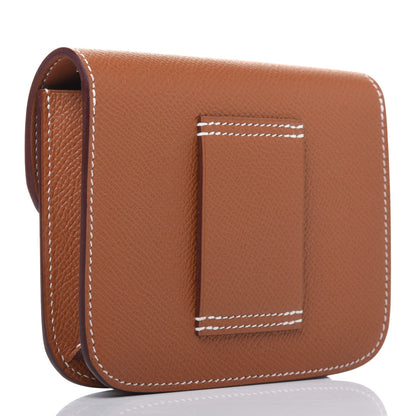 Hermes Epsom Constance Slim Wallet Gold 3 of 12