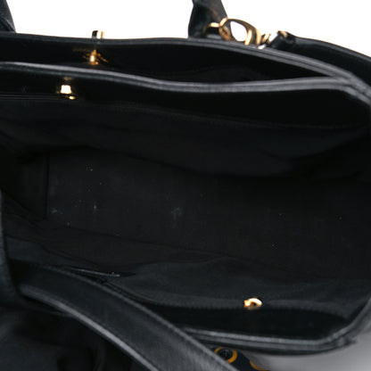 Chanel Calfskin Cerf Executive Shopper Tote Black 9 of 30