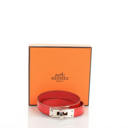 Hermes Box Kelly Double Tour Bracelet S Vermillion 7 of 7